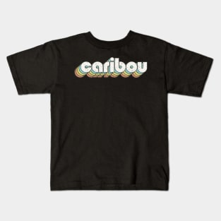 vintage color Caribou Kids T-Shirt